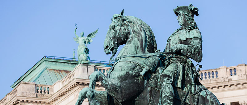 Reiterdenkmäler am Heldenplatz - Rundgang Wir sind HeldInnen! - denk mal wien Header Reiterdenkmäler am Heldenplatz